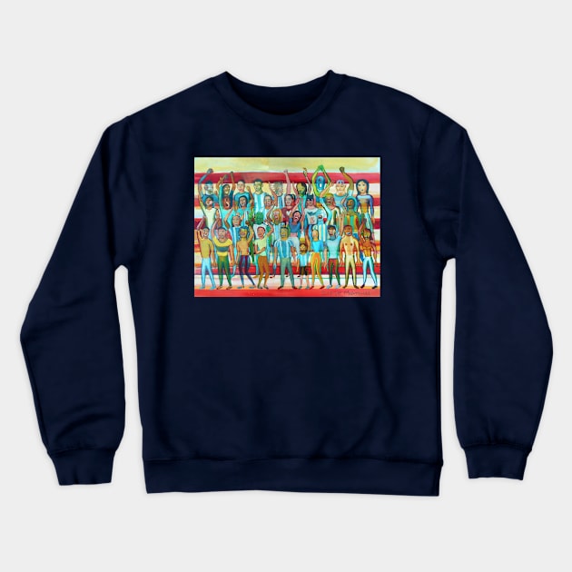 Hinchada multicolor Crewneck Sweatshirt by diegomanuel